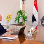 عقد الرئيس السيسي اجتماعاً اليوم مع المستشار عمر مروان وزير العدل
