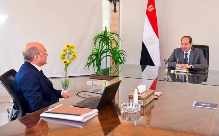 عقد الرئيس السيسي اجتماعاً اليوم مع المستشار عمر مروان وزير العدل