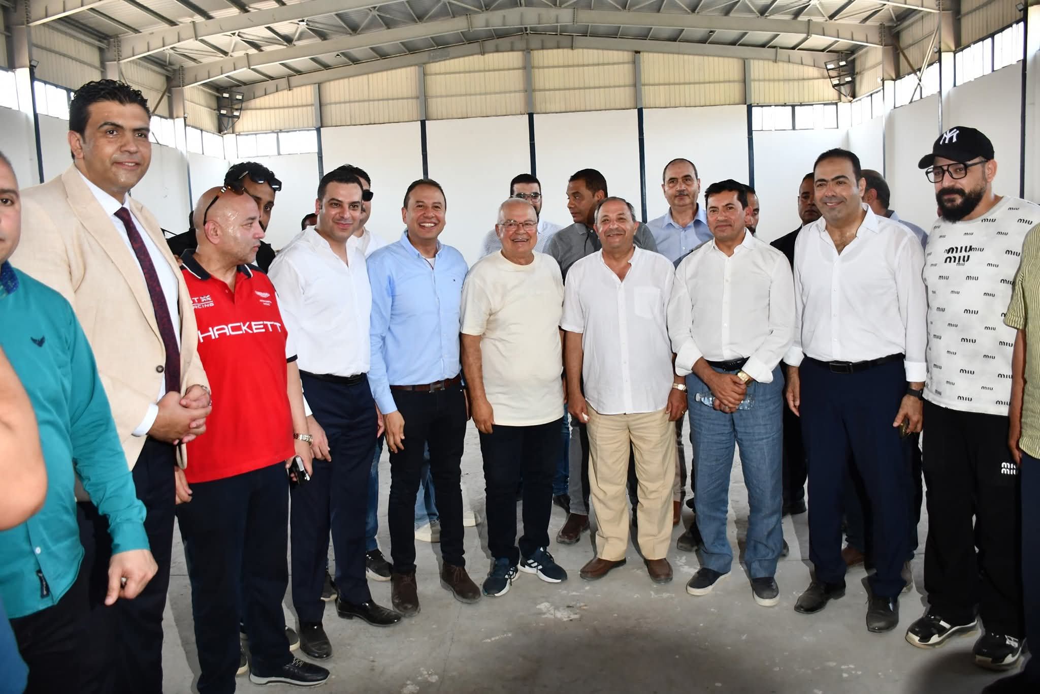 وزير الشباب والرياضة ومحافظ بورسعيد يتفقدان نادي بورسعيد الرياضي.