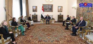 الرئيس السيسي يستقبل الممثلة العليا للشؤون الخارجية والسياسة الأمنية للاتحاد الأوروبي ويبحث تعزيز التعاون والشراكة الاستراتيجية 2 FB IMG 1768063719466
